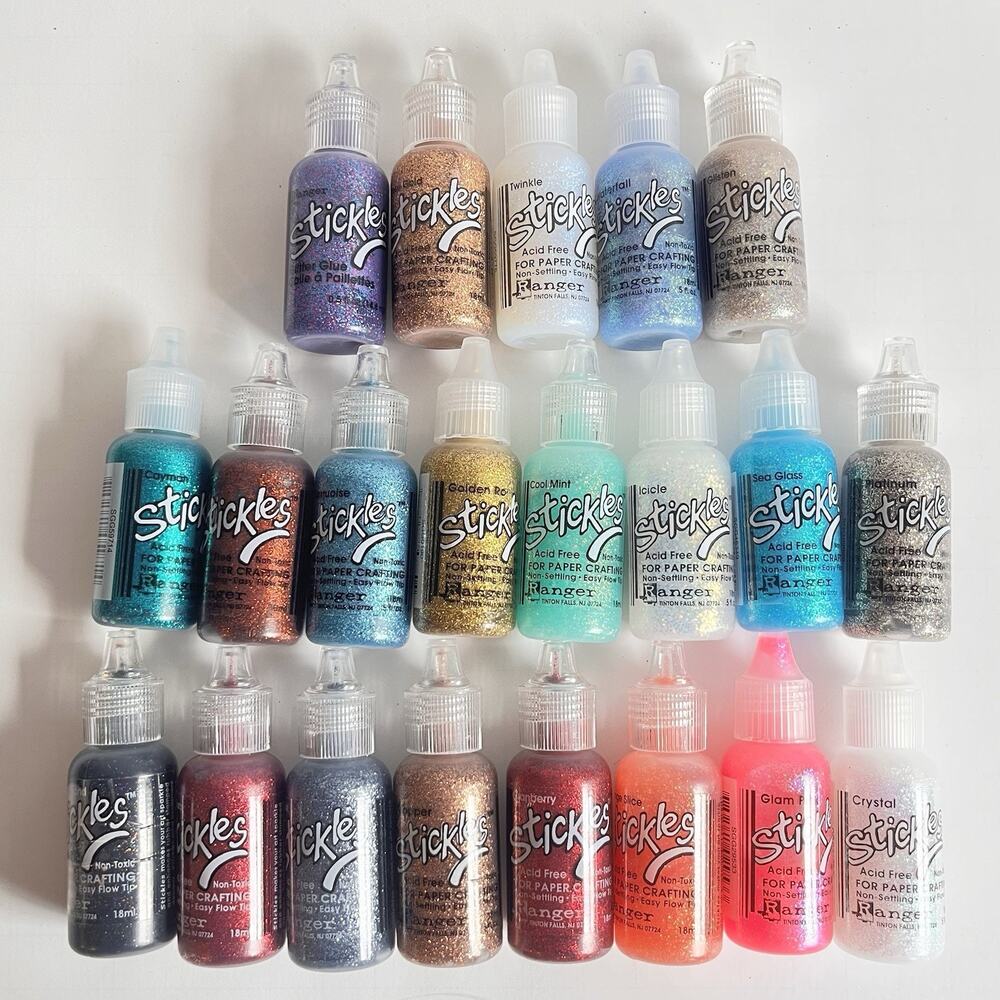 Large Lot Of Stickles Glitter Glue - No Duplicate Colors!